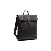 Larsson Full-Grain Leather Laptop Backpack för Dam in Classic 100% Full-Grain Leather - Full Exterior Front Profile View | Buy Online