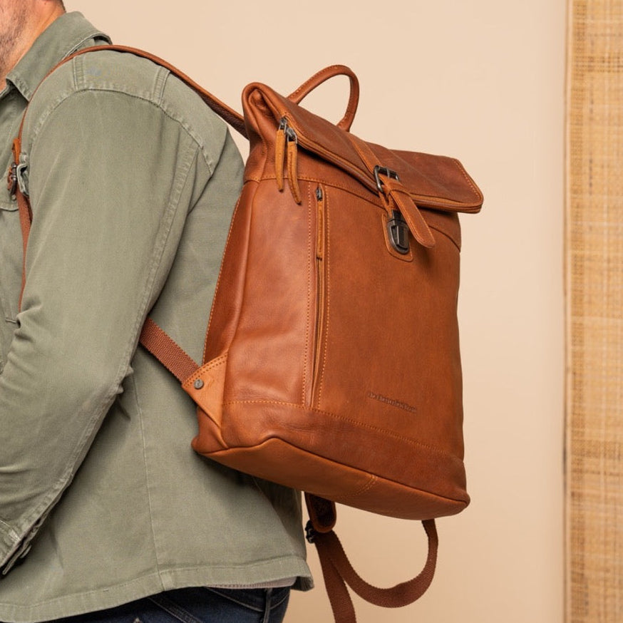 Larsson Full-Grain Leather Laptop Backpack för Dam – alternate product view 2
