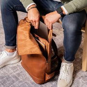 Larsson Full-Grain Leather Laptop Backpack för Dam – alternate product view 3