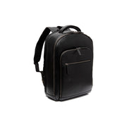 Maggiore Full-Grain Leather Laptop Backpack för Herr in Classic 100% Full-Grain Leather - Full Exterior Front Profile View | Buy Online