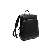 Nicola Full-Grain Leather Laptop Backpack för Dam in Classic 100% Full-Grain Leather - Full Exterior Front Profile View | Buy Online