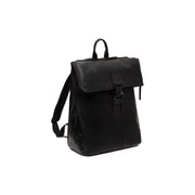Savona Full-Grain Leather Laptop Backpack för Dam in Classic 100% Full-Grain Leather - Full Exterior Front Profile View | Buy Online