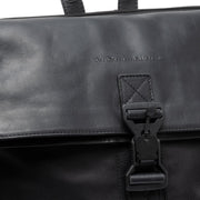 Solid Antique Brass Hardware &amp; Heavy-Duty Dual Zipper Detail on Trondheim Full-Grain Leather Laptop Backpack för Dam