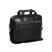 Calvi Full-Grain Leather Laptop Bag för Dam in Classic 100% Full-Grain Leather - Full Exterior Front Profile View | Buy Online