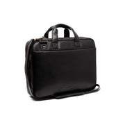 Iseo Full-Grain Leather Laptop Bag för Herr in Classic 100% Full-Grain Leather - Full Exterior Front Profile View | Buy Online