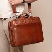 Iseo Full-Grain Leather Laptop Bag för Herr – alternate product view 2