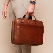 Iseo Full-Grain Leather Laptop Bag för Herr – alternate product view 3