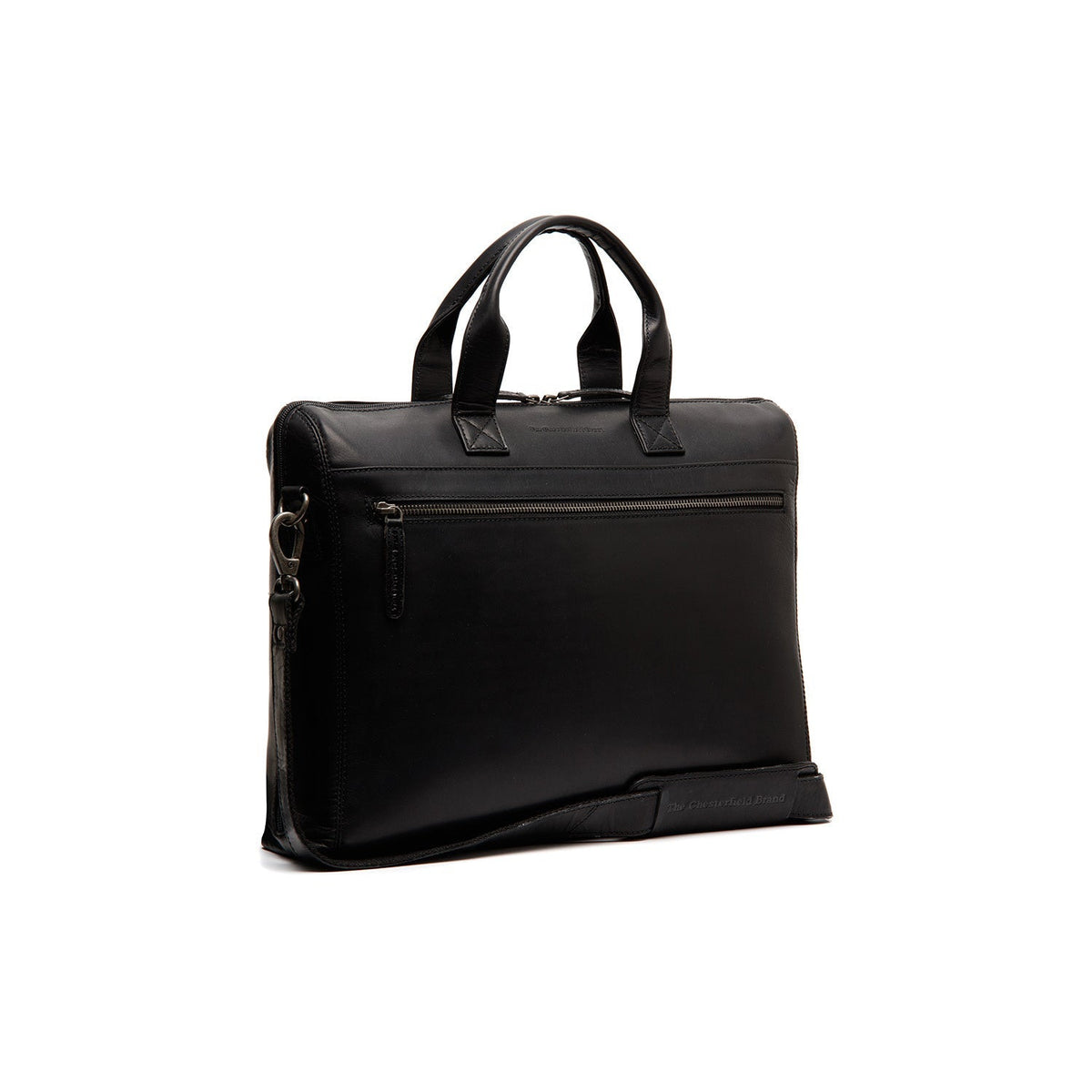 Levanto Full-Grain Leather Laptop Bag för Dam in Classic 100% Full-Grain Leather - Full Exterior Front Profile View | Buy Online