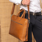 Levanto Full-Grain Leather Laptop Bag för Dam – alternate product view 2