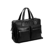 Misha Full-Grain Leather Laptop Bag för Dam in Classic 100% Full-Grain Leather - Full Exterior Front Profile View | Buy Online