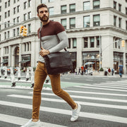 Richard Full-Grain Leather Laptop Bag för Herr – alternate product view 2