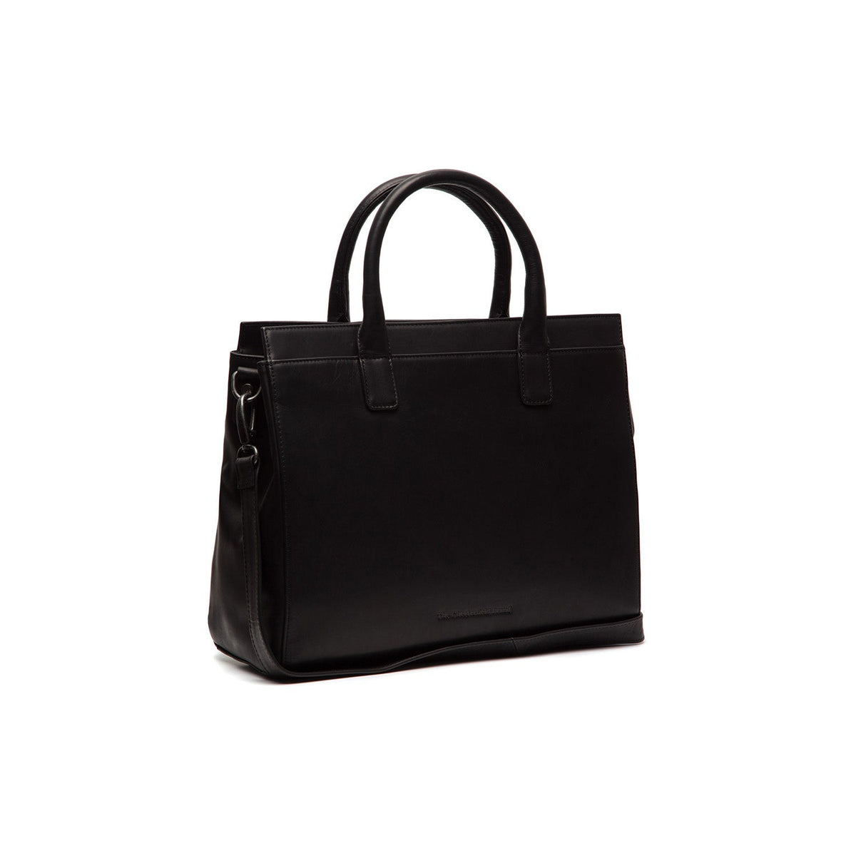 Rivera Full-Grain Leather Laptop Bag i klassiskt 100% fullnarvsläder - Full Exterior Framifrån med skräddarsydd silhuett | Handla online