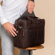 Ryan Full-Grain Leather Laptop Bag för Herr – alternate product view 2