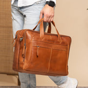 Ryan Full-Grain Leather Laptop Bag för Herr – alternate product view 2