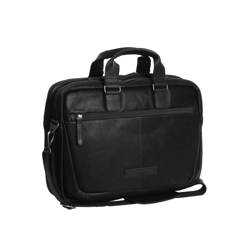 Seth Full-Grain Leather Laptop Bag för Herr