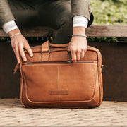 Seth Full-Grain Leather Laptop Bag för Herr – alternate product view 2