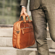 Seth Full-Grain Leather Laptop Bag för Herr – alternate product view 3