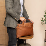 Tilbury Full-Grain Leather Laptop Bag för Dam – alternate product view 3