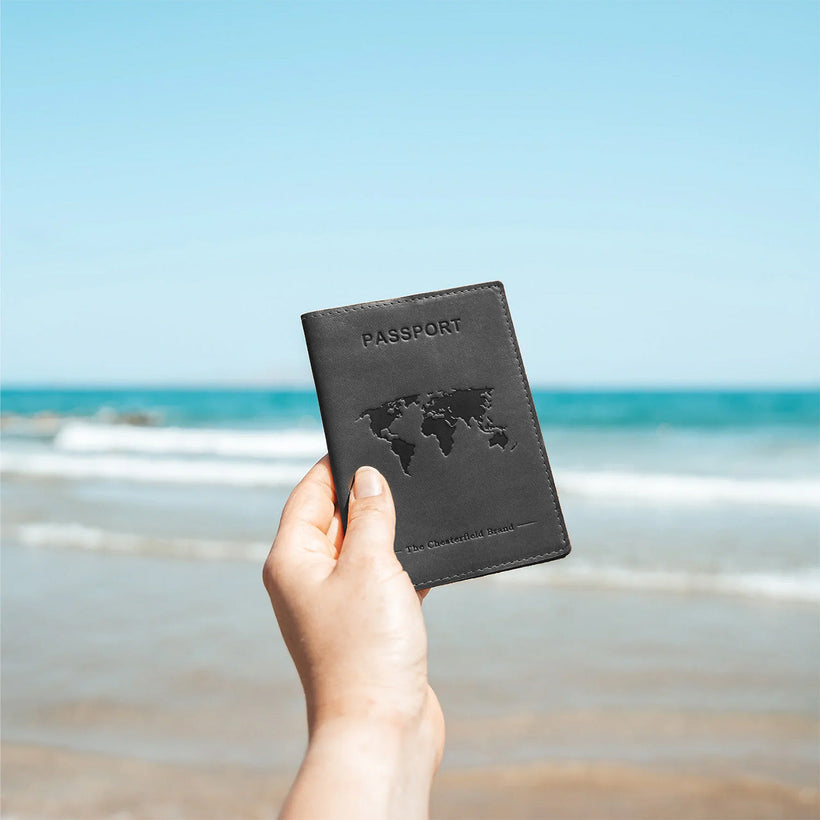 Leather Passport Case för Dam