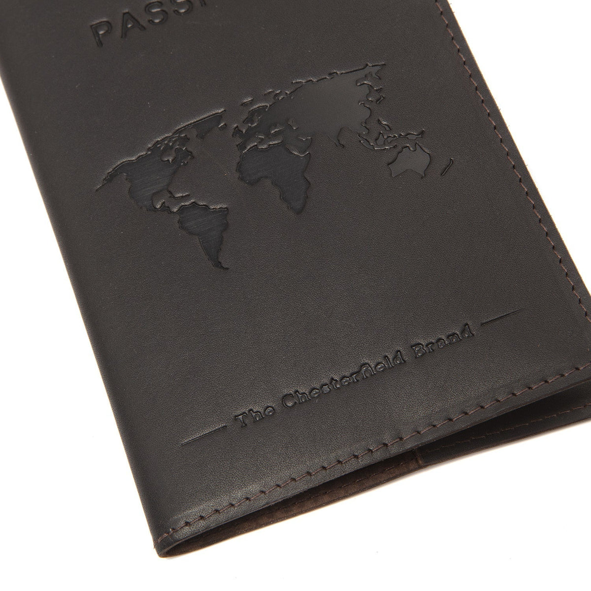 Tailored Rib Cuffs &amp; Hem Craftsmanship Construction Detail on Leather Passport Case för Dam