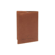 Cognac Leather Passport Case för Dam, detail view 1