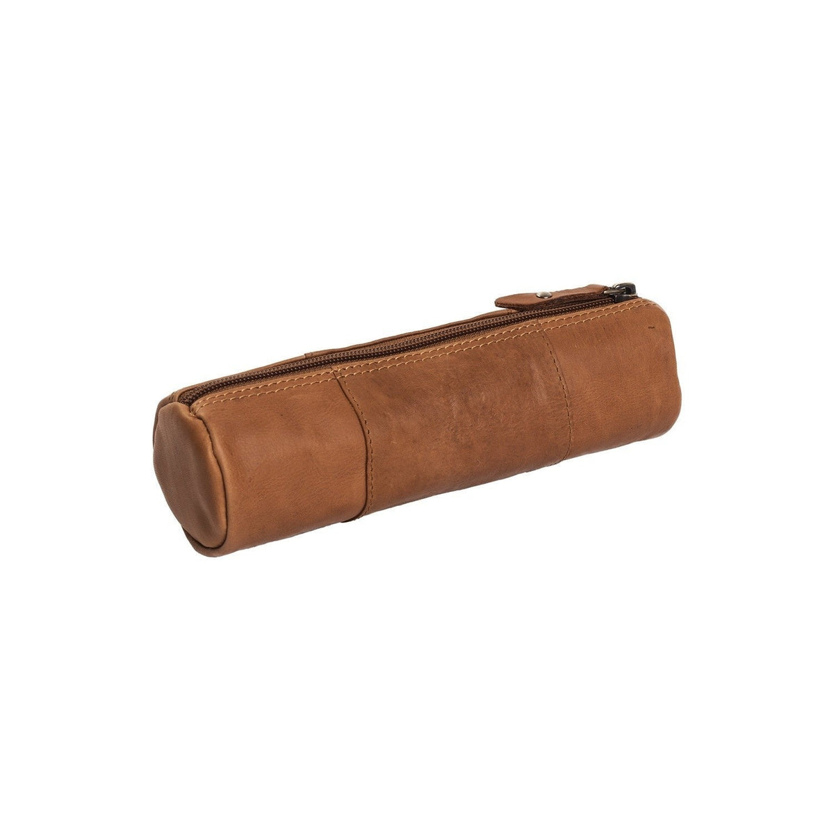 Cognac Leather Pencil Case Lea för Dam, detail view 5