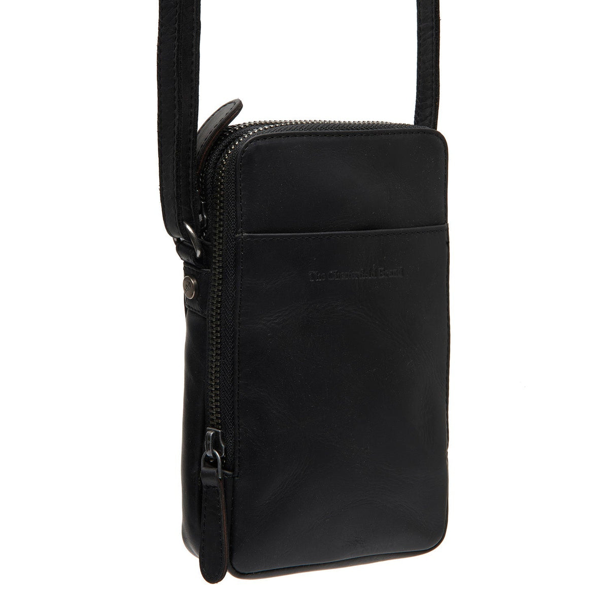 
Alesund Fullnarvsläder Phone Bag i klassiskt 100% fullnarvsläder - Framifrån med skräddarsydd silhuett | Handla online
