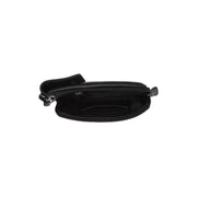 Langley Full-Grain Leather Phone Bag för Dam - Lateral Side Profile View Showing Sleeve Cut &amp; Athletic Taper Fit