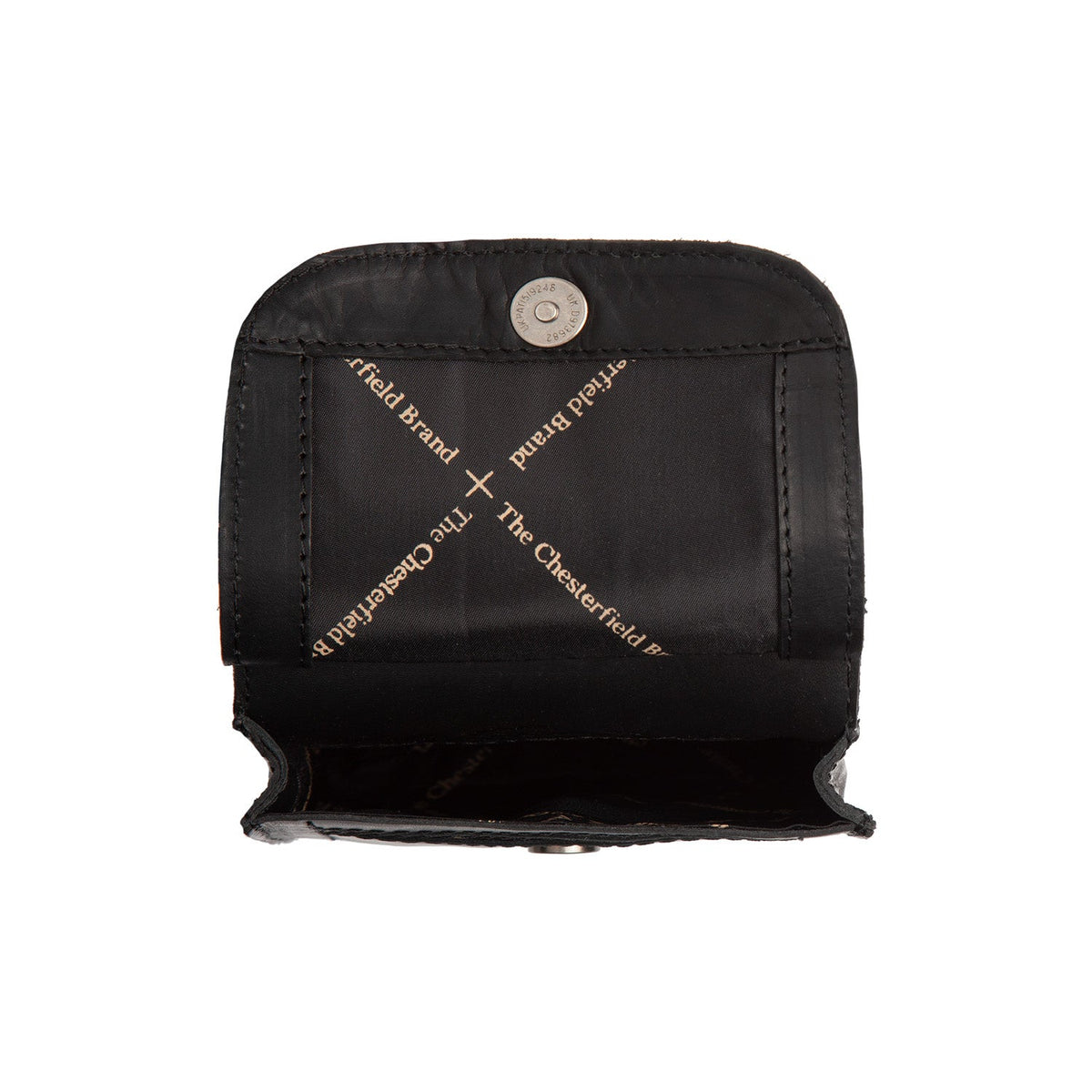 Close-Up Detail of Classic Collar &amp; Heavy-Duty Zipper Hardware on Nebra Full-Grain Leather Phone Bag för Dam