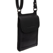 Nebra Full-Grain Leather Phone Bag för Dam in Classic 100% Full-Grain Leather - Front Profile View &amp; Tailored Silhouette | Buy Online