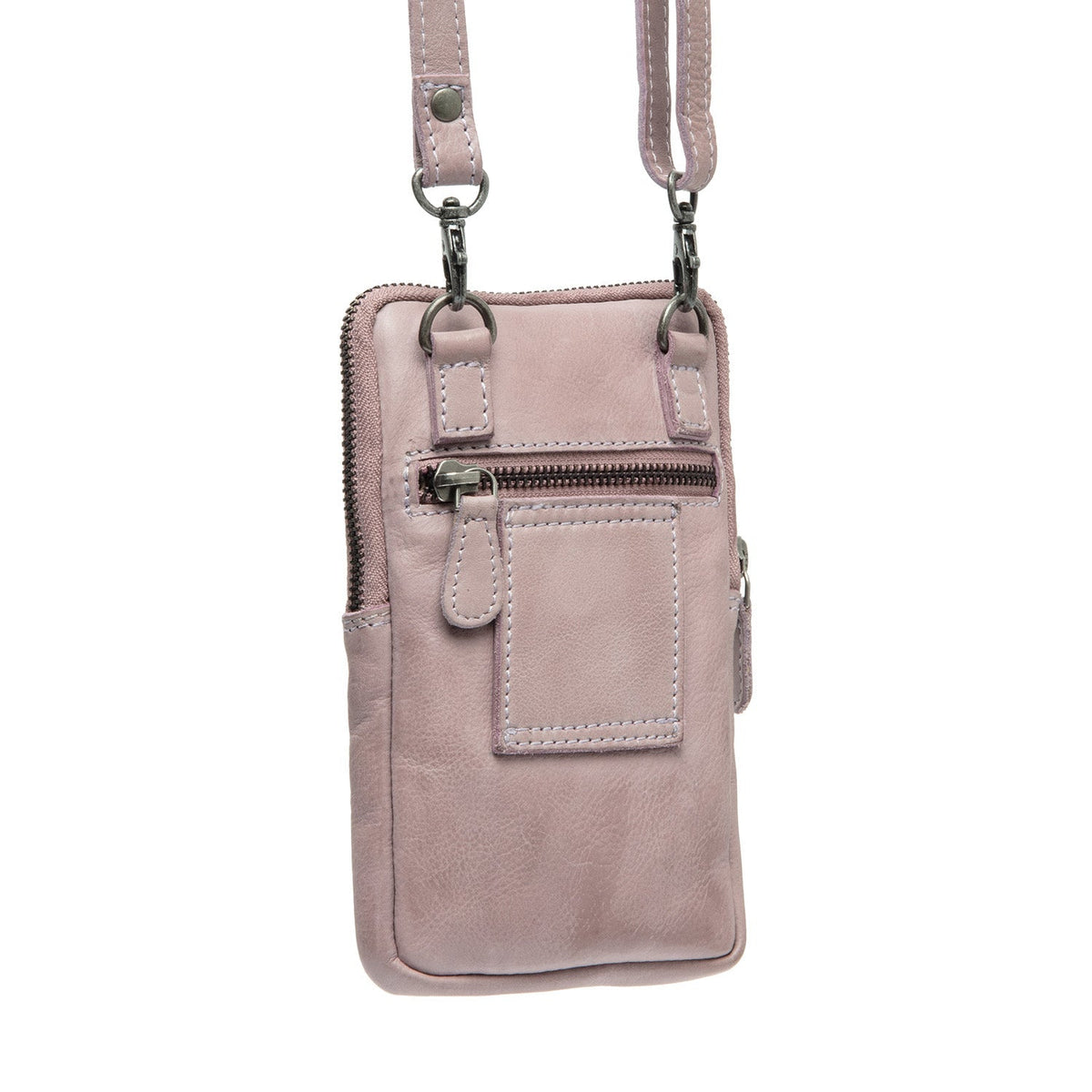 
Tailored Rib Cuffs & Hem Craftsmanship Construction Detail on Salta Fullnarvsläder Phone Bag