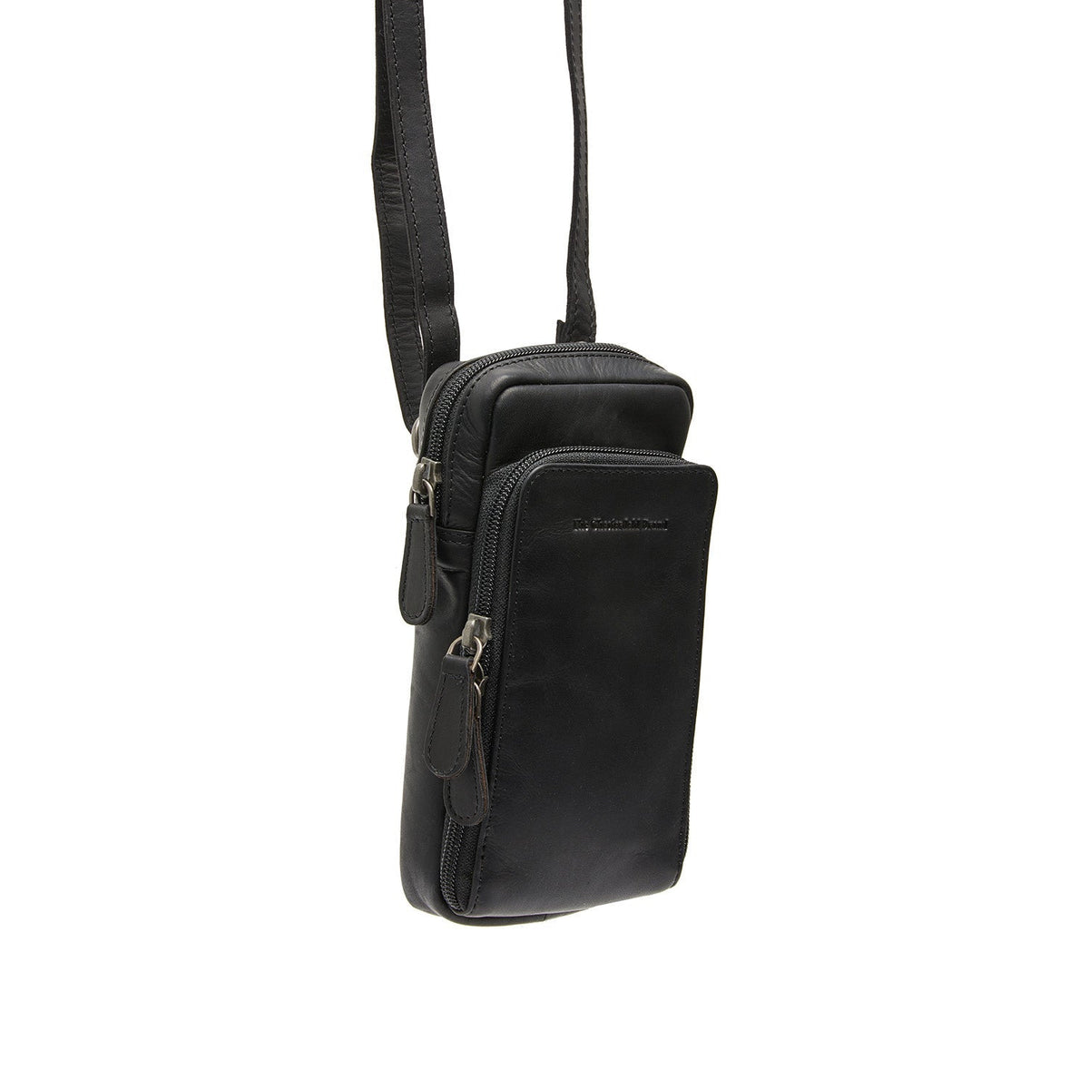 
Valdes Fullnarvsläder Phone Bag i klassiskt 100% fullnarvsläder - Framifrån med skräddarsydd silhuett | Handla online