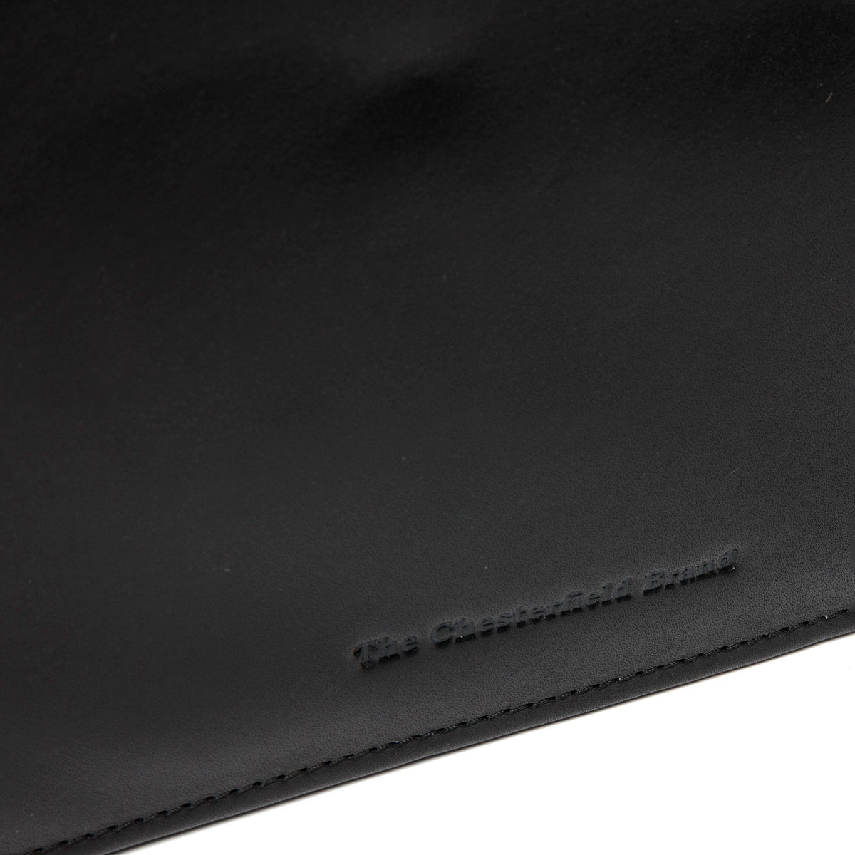 Close-Up Detail of Classic Collar &amp; Heavy-Duty Zipper Hardware on Leather Portfolio Moreton för Dam