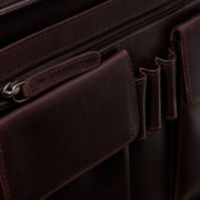 Brown Leather Portfolio Moreton för Dam, detail view 3