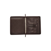 Styled Fit Perspective of Leather Portfolio Moreton för Dam on Model - Natural Daylight Drape