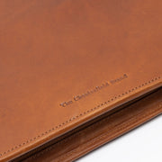 Cognac Leather Portfolio Moreton för Dam, detail view 3
