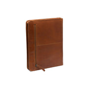 Cognac Leather Portfolio Moreton för Dam, detail view 5