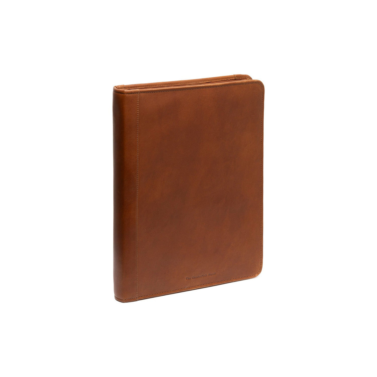 Cognac Leather Portfolio Moreton för Dam, front view
