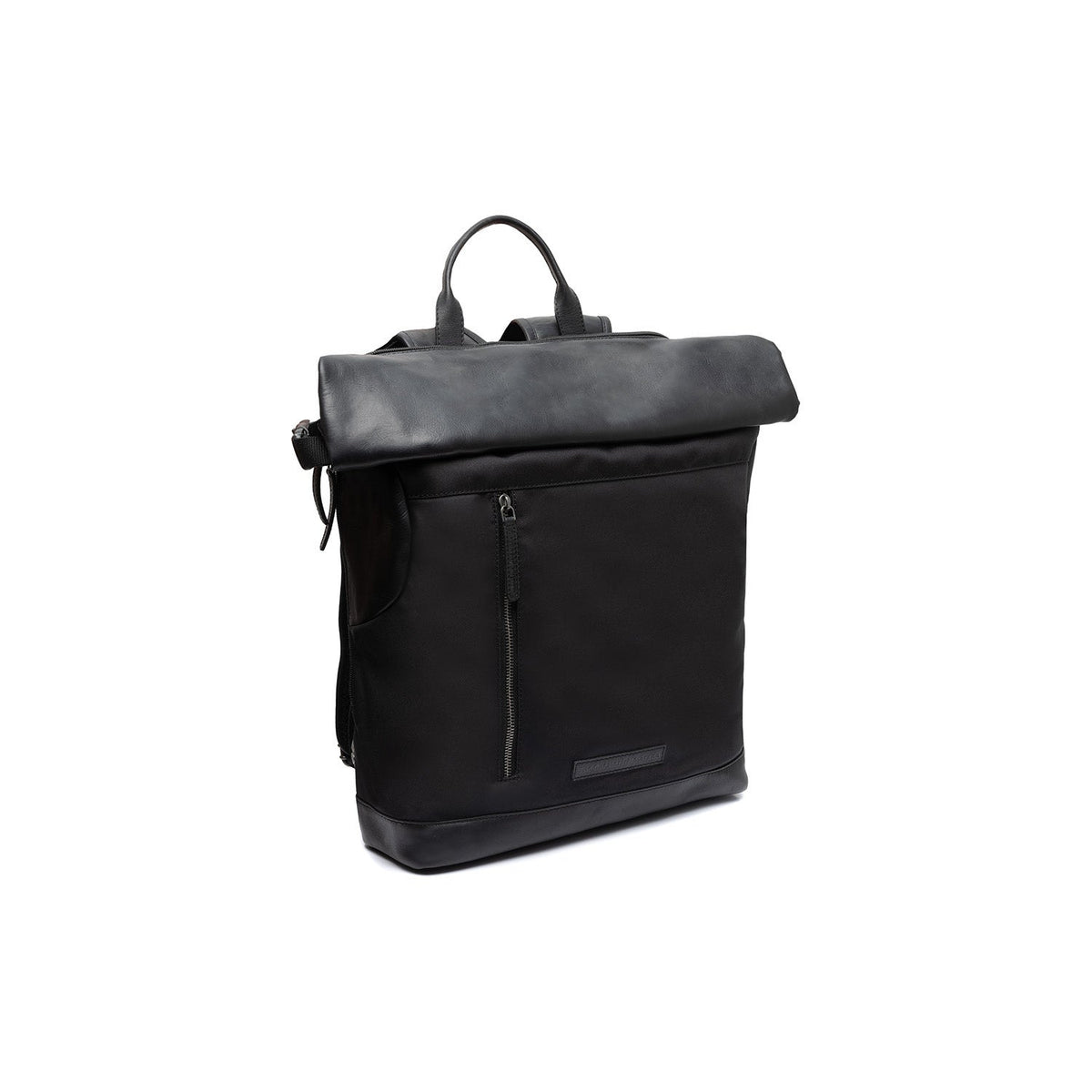 Bornholm Full-Grain Leather Roll-top Backpack för Dam in Classic 100% Full-Grain Leather - Full Exterior Front Profile View | Buy Online