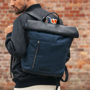 Bornholm Full-Grain Leather Roll-top Backpack för Dam – alternate product view 2