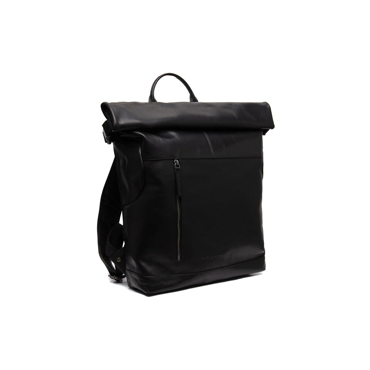 Liverpool Full-Grain Leather Roll-top Backpack för Dam in Classic 100% Full-Grain Leather - Full Exterior Front Profile View | Buy Online