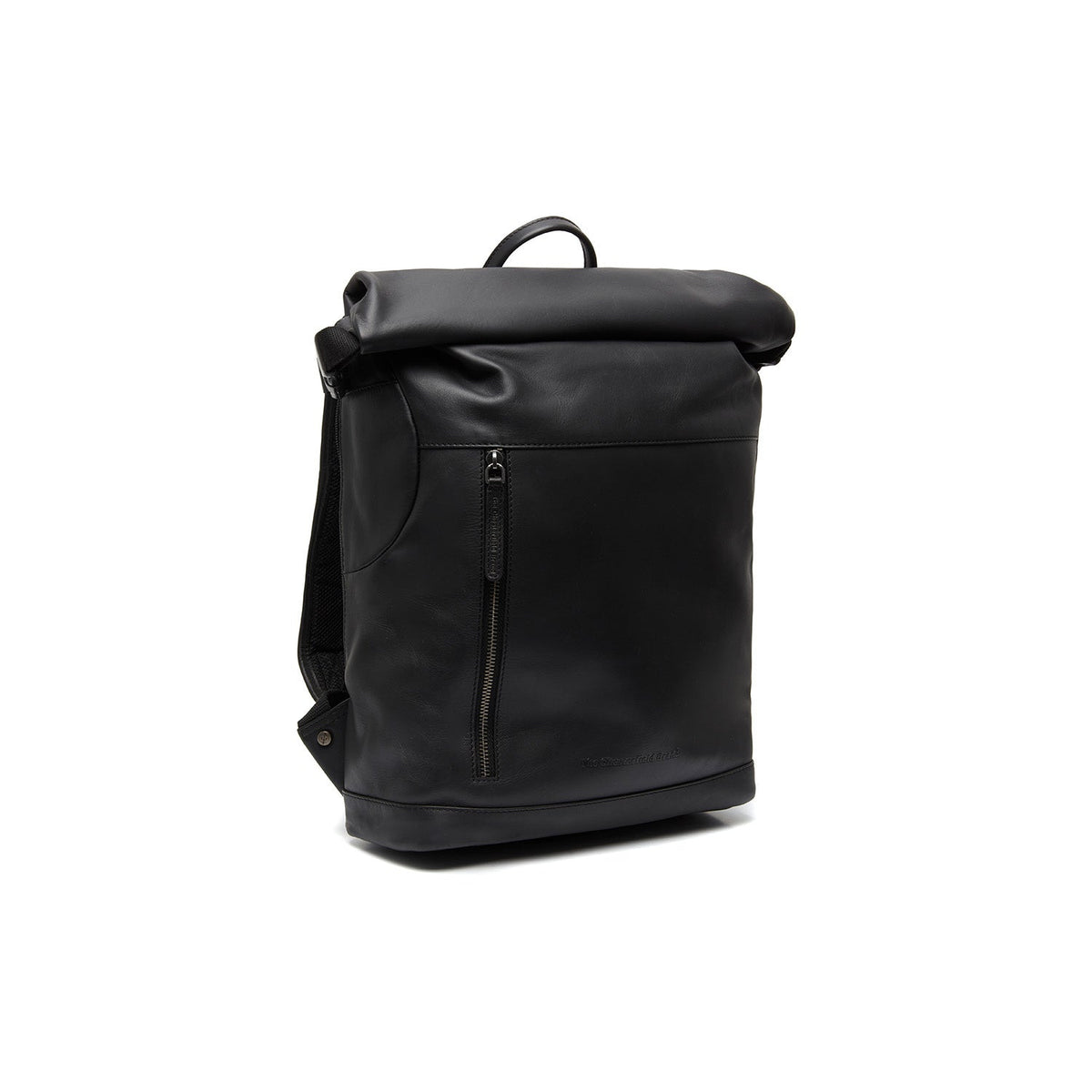 Mazara Full-Grain Leather Roll-top Backpack för Dam in Classic 100% Full-Grain Leather - Full Exterior Front Profile View | Buy Online