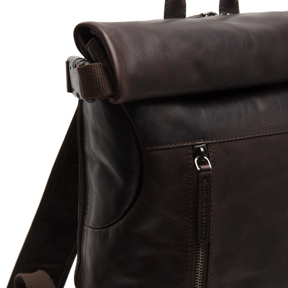 Mazara Full-Grain Leather Roll-top Backpack för Dam – alternate product view 2