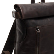 Mazara Full-Grain Leather Roll-top Backpack för Dam – alternate product view 2