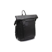 Remo Full-Grain Leather Roll-top Backpack för Dam in Classic 100% Full-Grain Leather - Full Exterior Front Profile View | Buy Online