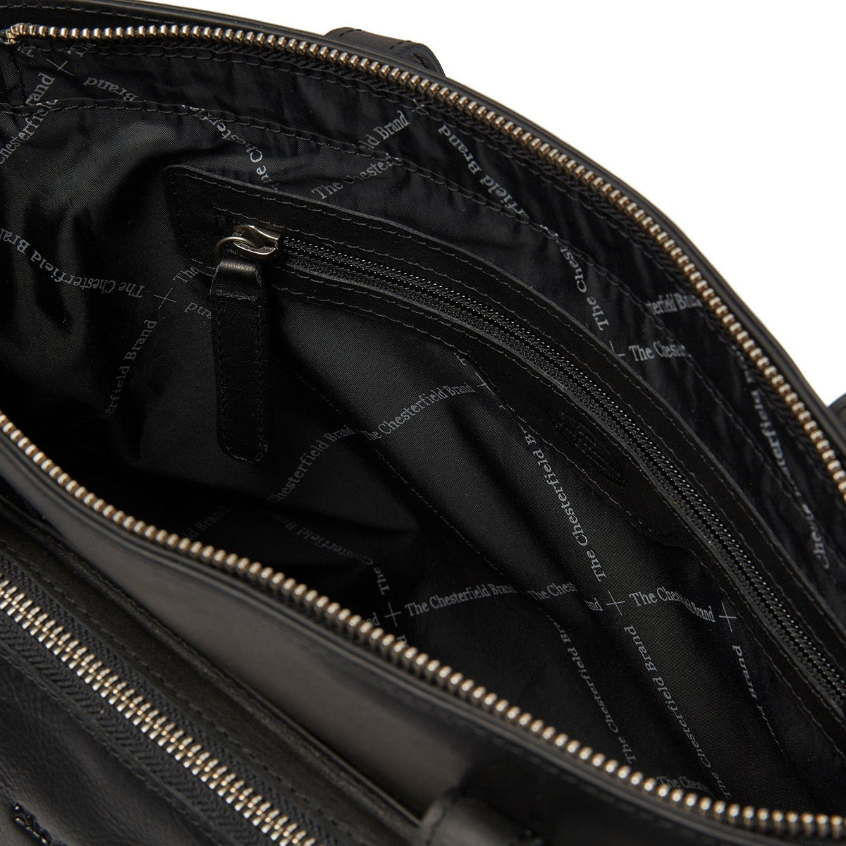 
Classic 100% Full-Grain leather Bag - Bakifrån med förstärkta läderremmar och sömmar