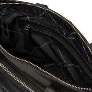 
Classic 100% Full-Grain leather Bag - Bakifrån med förstärkta läderremmar och sömmar
