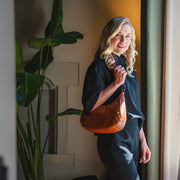 Alexandria Full-Grain Leather Shoulder Bag för Dam – alternate product view 3