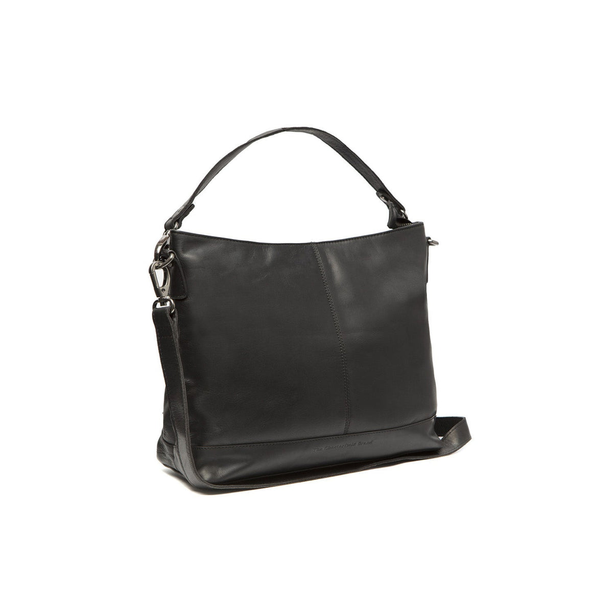 Amelia Full-Grain Leather Shoulder Bag för Dam in Classic 100% Full-Grain Leather - Full Exterior Front Profile View | Buy Online