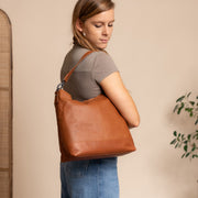 Amelia Full-Grain Leather Shoulder Bag för Dam – alternate product view 2